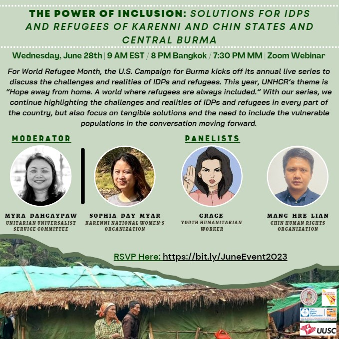 The Power of Inclusion: Solutions for IDPs and Refugees of Karenni, Chin states and Central Burma